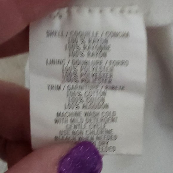 O’Neill Women’s Size‎ Small Sleeveless Off-White Floral Rayon Dress Edwardian - Picture 8 of 9